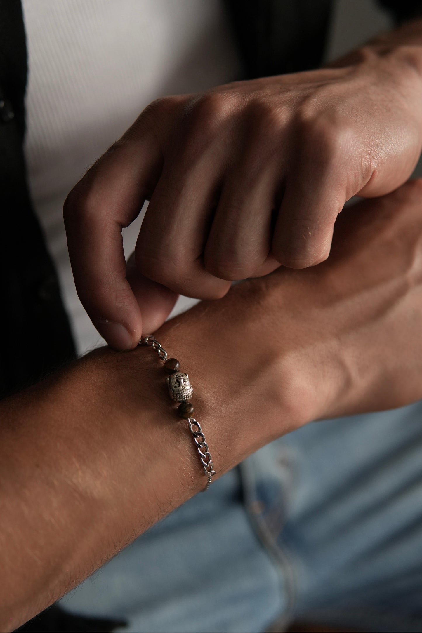 Pulsera Buda & Ojo de tigre