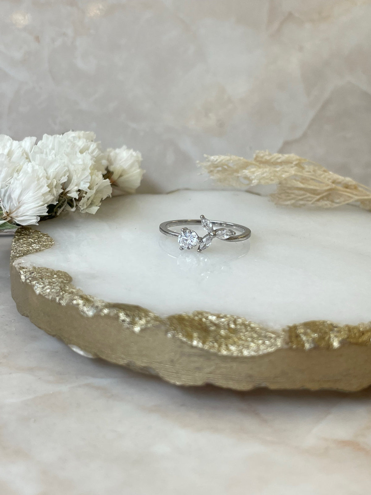 Anillo Flora Plata 925