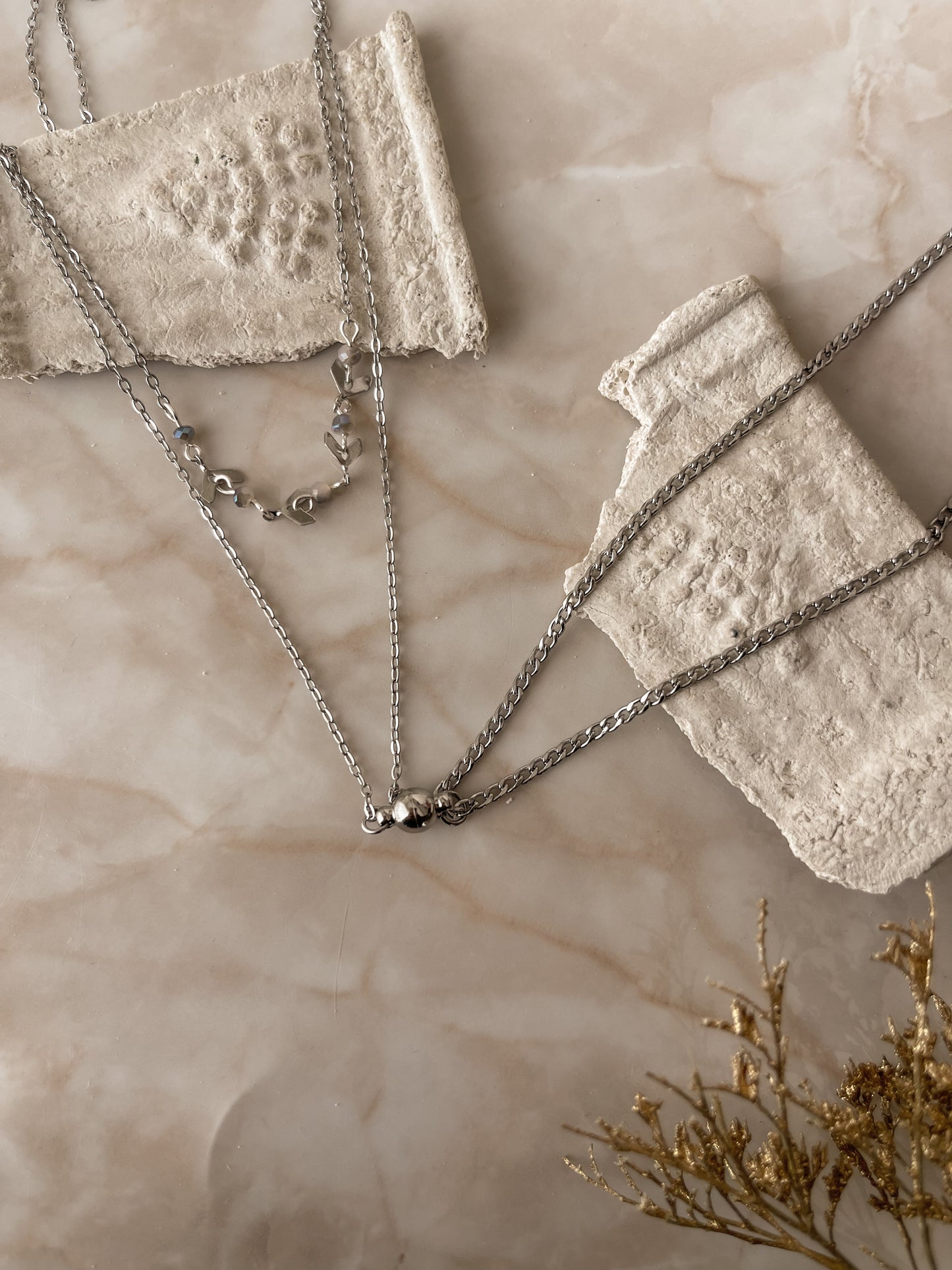 Collar doble imantado para pareja