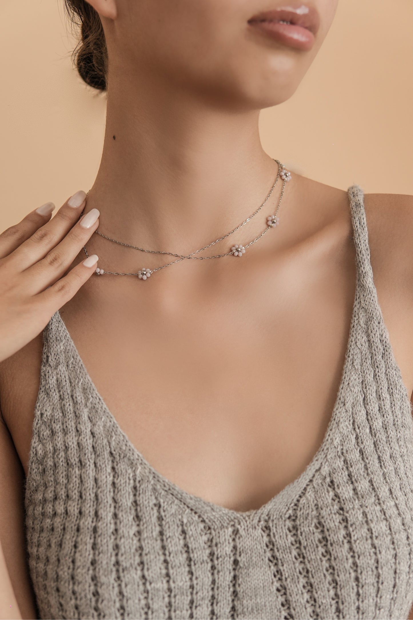 COLLAR CHOKER FLORES