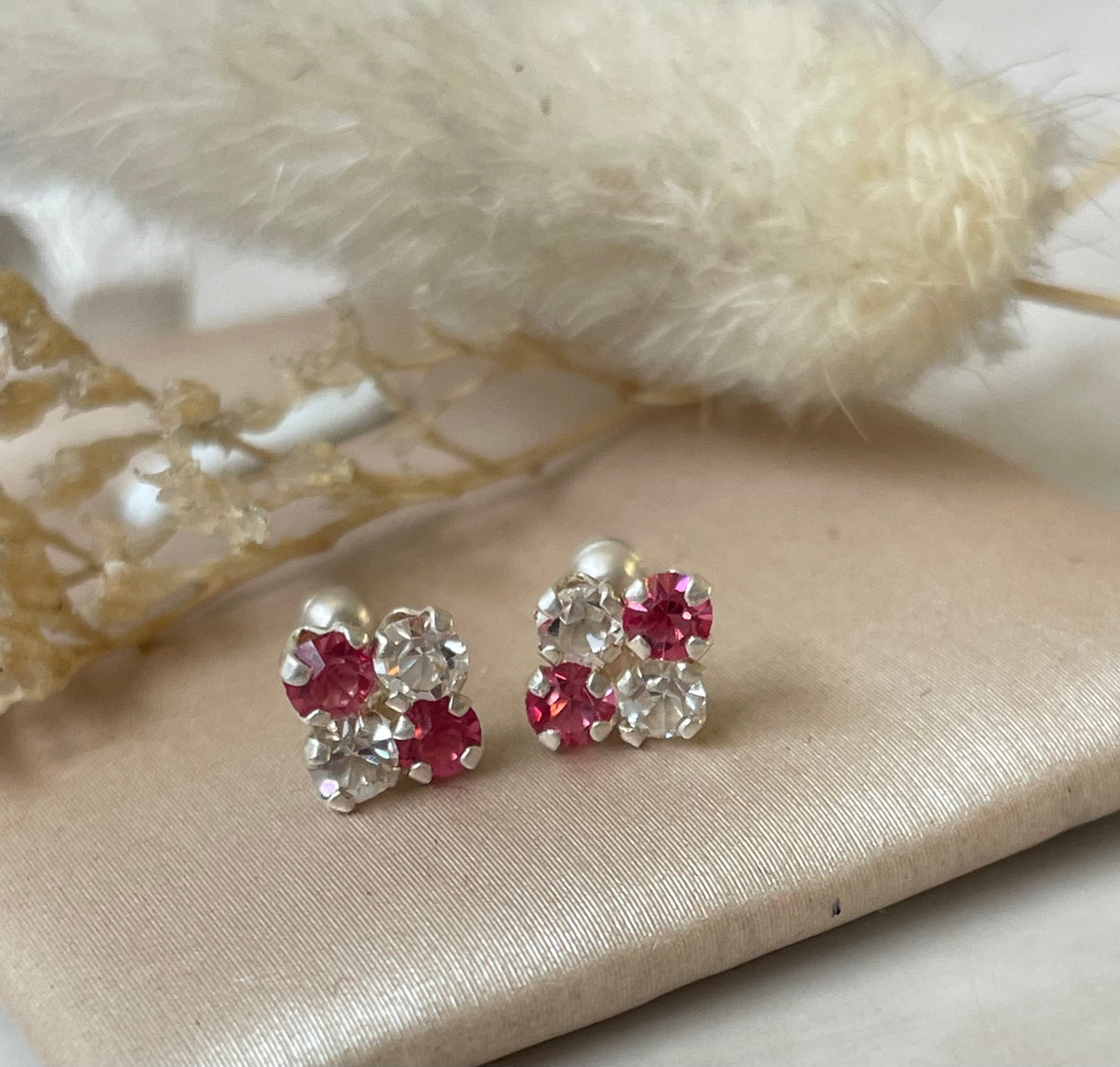 Arete tipo Flor Plata 925