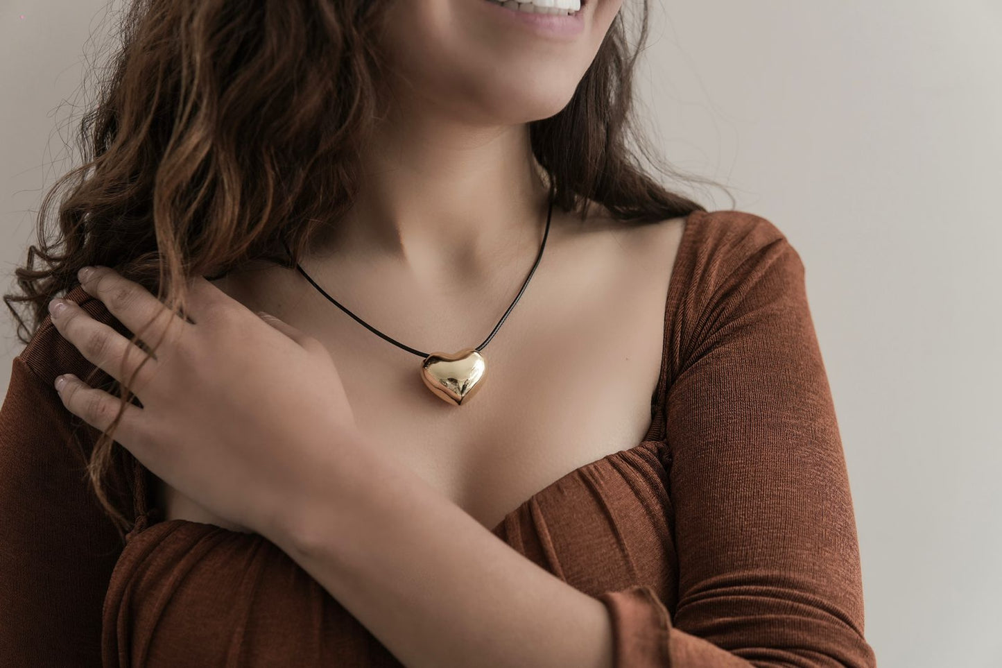 COLLAR CORAZON DORADO