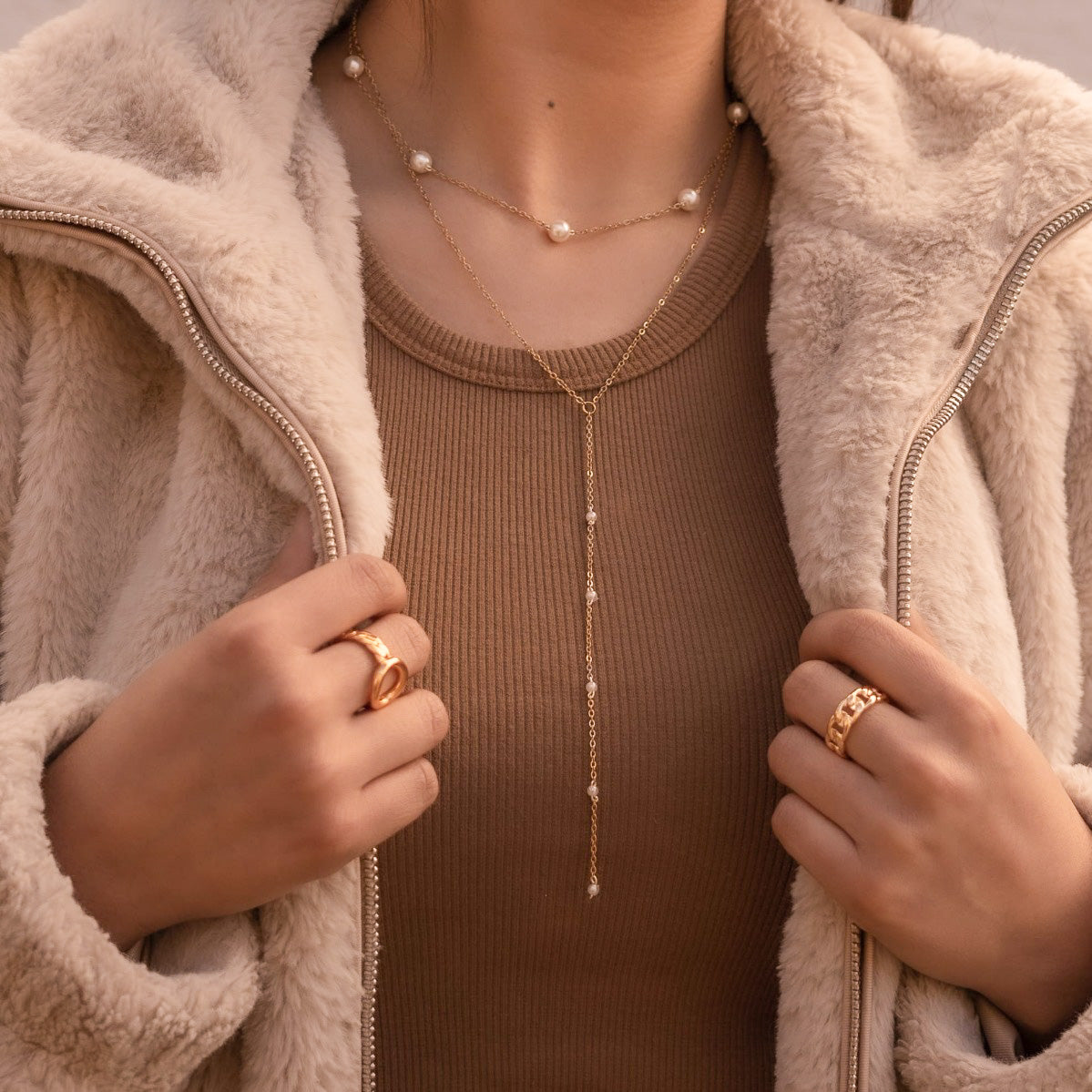 Collar doble Perlas Johana