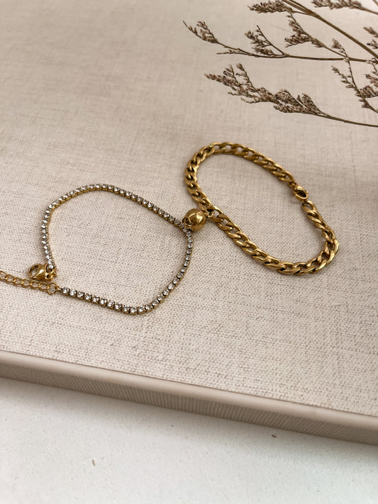 Pulsera  parejas vinculo infinito