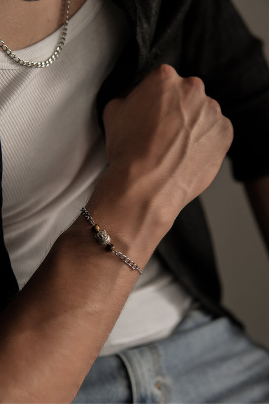 Pulsera Buda & Ojo de tigre