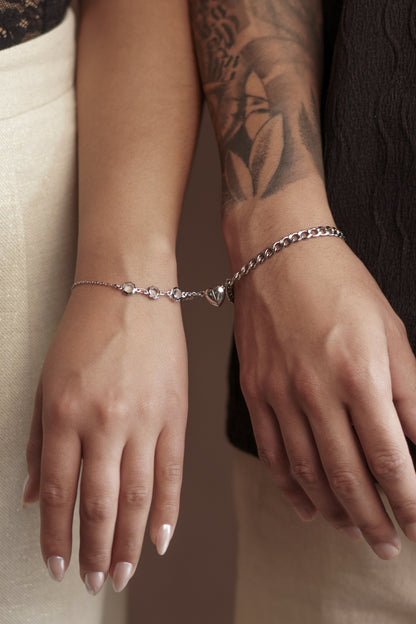 Pulsera pareja imán & promesa
