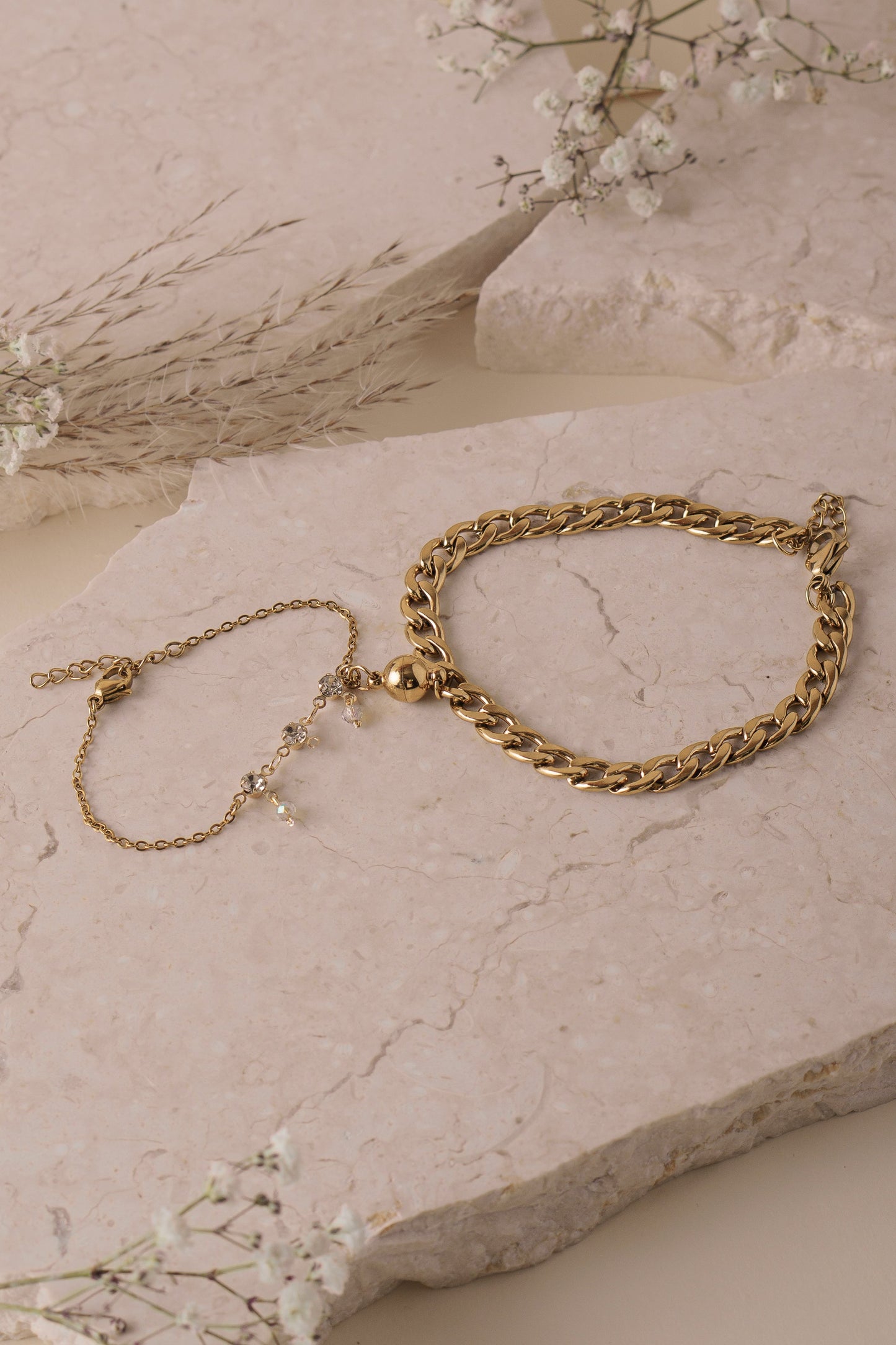 Pulsera pareja imán & promesa