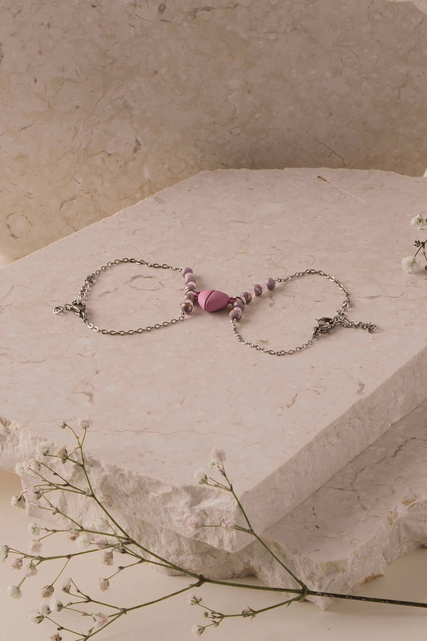 Pulsera pareja imán & promesa