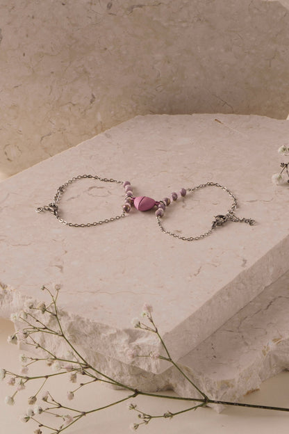 Pulsera pareja imán & promesa