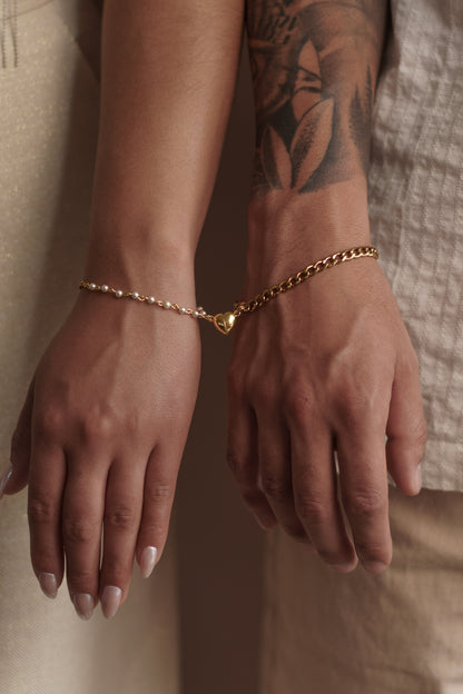 Pulsera pareja imán & promesa