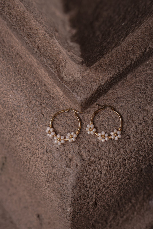 Aretes argollas Yuraq Puca