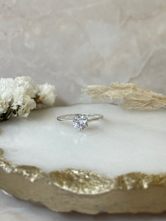 Anillo Promesa liso Plata 925