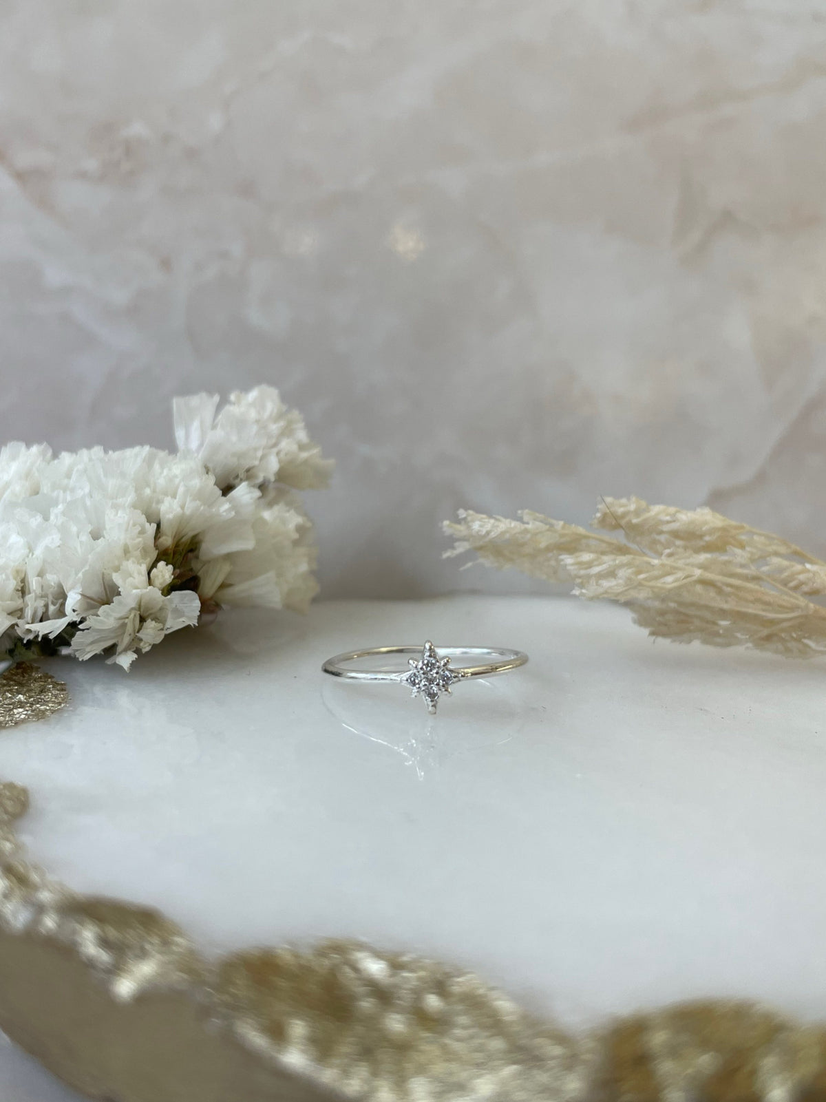 Anillo Estrella/ Destello Plata 925