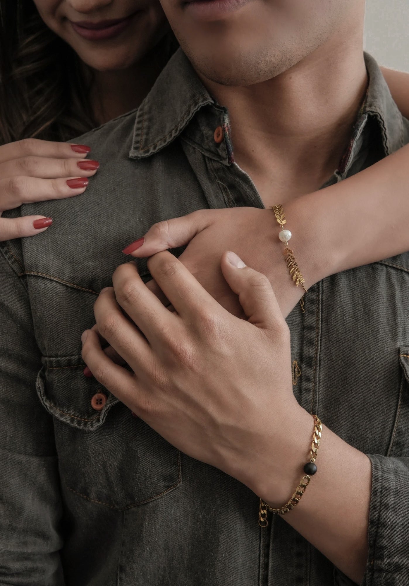 Pulsera pareja imán & promesa