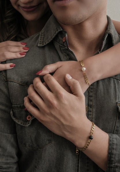 Pulsera pareja imán & promesa