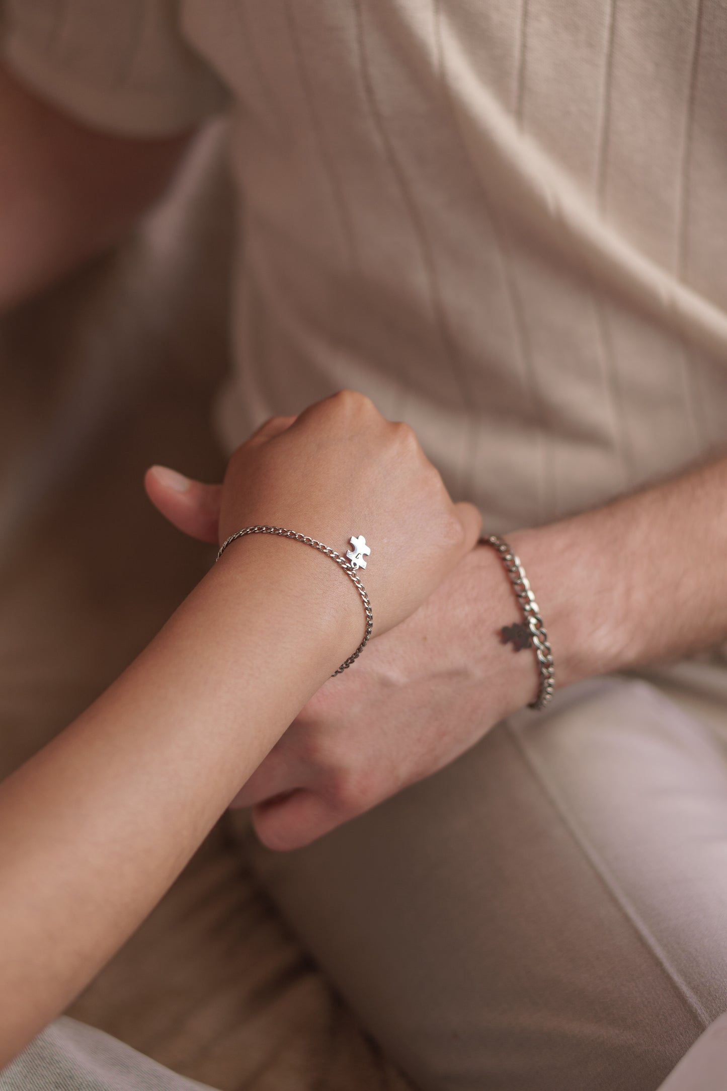 Pulsera Pareja Rompecabezas