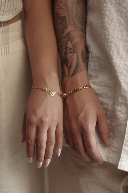 Pulsera pareja imán & promesa