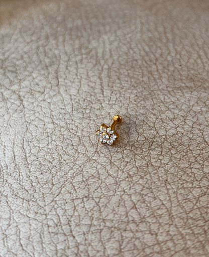 Piercing flor brillante