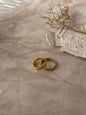 Aros golden de promesa para pareja