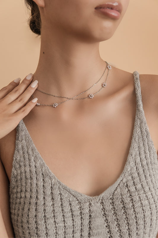 COLLAR CHOKER FLORES