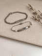 PULSERA PAREJA AMOR SILVER PERLA