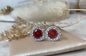 Arete Circones Rubi Plata 925