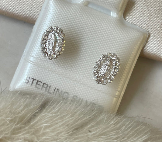 Arete Virgen Guadalupe Plata 925