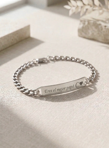 Brazalete grabado + box de regalo