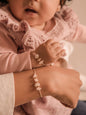 Pulseras mamá e hija cuarzo rosa