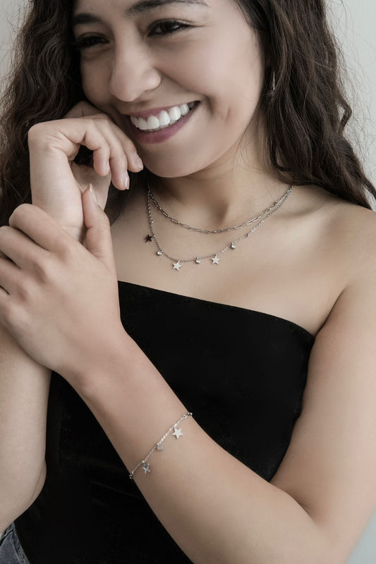 COLLAR ESTRELLAS DOBLE