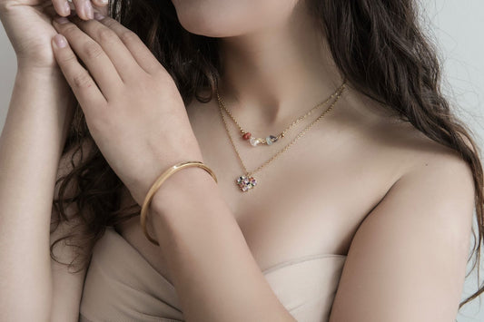 COLLAR DOBLE CORAZON COLORES