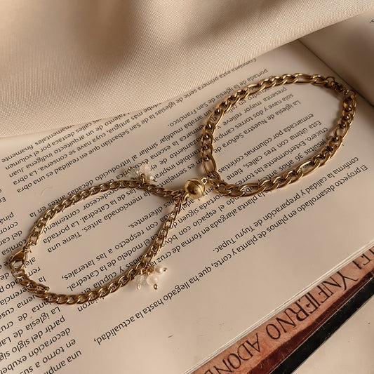 Pulsera pareja iman con Murano