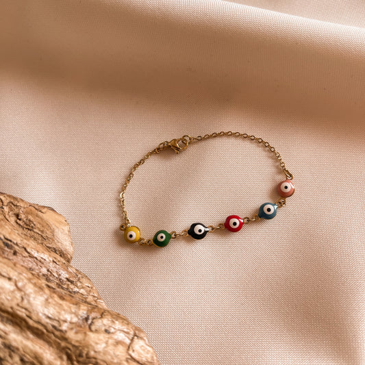 Pulsera ojos turcos de colores