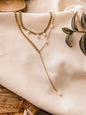 Collar doble Perla de río