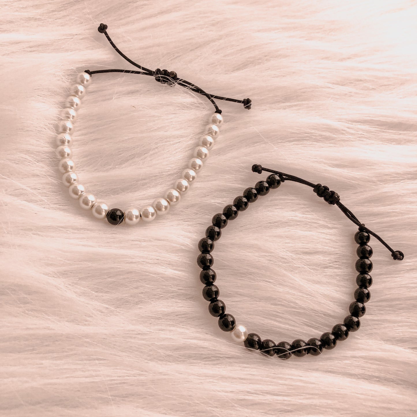 Pulsera Pareja Ying Yang Perlas